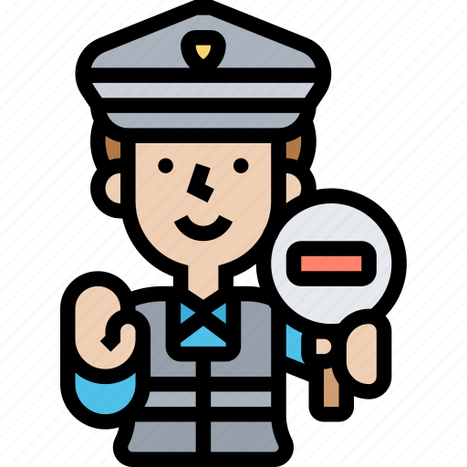 Traffic, control, officer, stop, direction icon - Download on Iconfinder