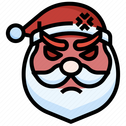 Santa, angry, face, xmas, christmas, snow icon - Download on Iconfinder