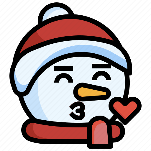 Snowman, love, xmas, emoji, fun, snowflake icon - Download on Iconfinder