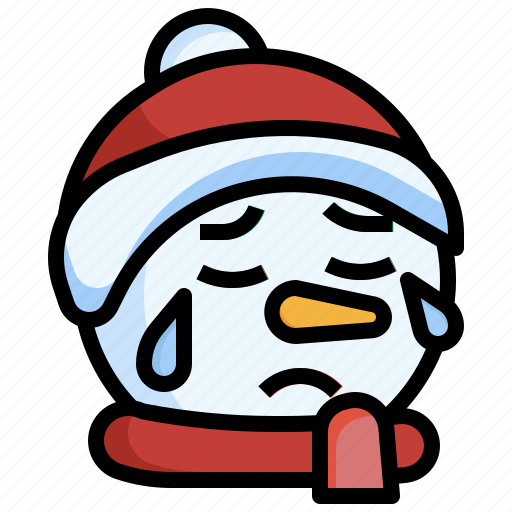 Snowman, sad, face, emoji, smileys, xmas, winter icon - Download on Iconfinder