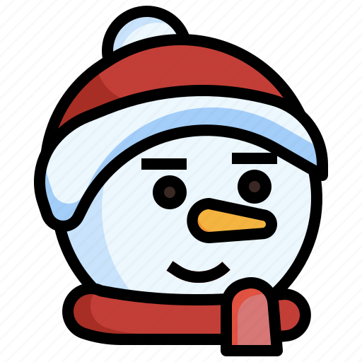 Snowman, smiley, emoji, xmas, christmas, winter, snow icon - Download on Iconfinder