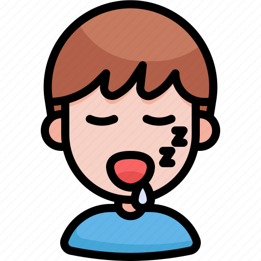 Sleeping, sleep, emoji, emoticon, emotion, feeling, expression icon - Download on Iconfinder