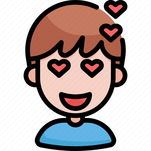 Love, eyes, emoji, emoticon, emotion, feeling, expression icon - Download on Iconfinder
