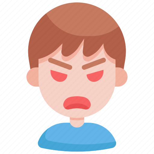 Angry, emoji, emoticon, emotion, feeling, expression icon - Download on Iconfinder