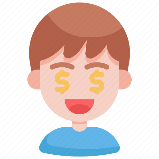 Money, eyes, emoji, emoticon, emotion, feeling, expression icon - Download on Iconfinder