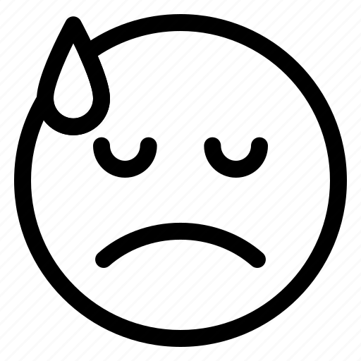 Sad, emoticon, emoji, face, emotion, smiley, expression icon - Download on Iconfinder