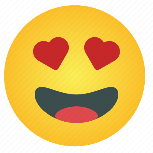Love, emoticon, heart, emoji, face, romance, emotion icon - Download on Iconfinder