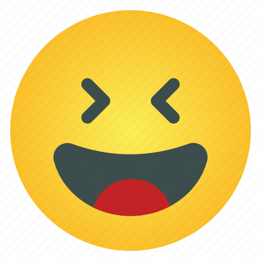 Laugh, emoji, smile, emoticon, smiley, emotion, expression icon - Download on Iconfinder