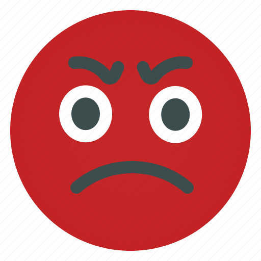 Angry, emoticon, emoji, face, emotion, expression, feeling icon - Download on Iconfinder