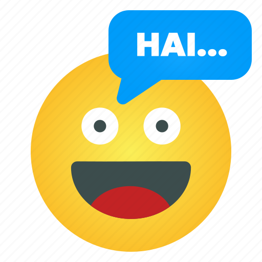 Haii, emoticon, emoji, face, emotion, smiley, expression icon - Download on Iconfinder