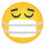 mask, emoticon, emoji, face, covid, corona, emotion 