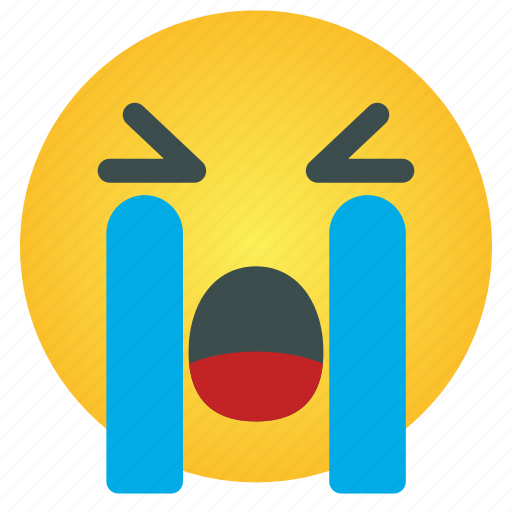 Cry, emoticon, emoji, face, emotion, expression, sad icon - Download on Iconfinder