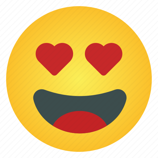 Love, emoji, romance, emoticon, heart, face, emotion icon - Download on Iconfinder