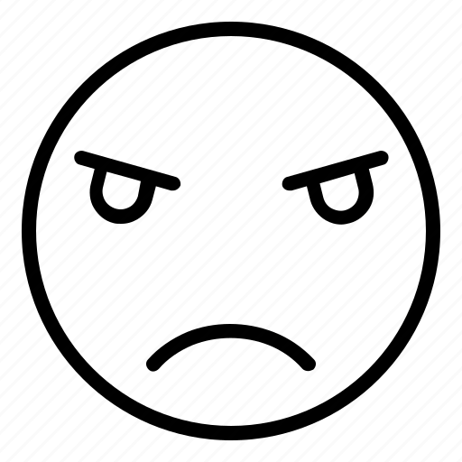 Emoji, emoticon, annoyed, expression, emotion icon - Download on Iconfinder