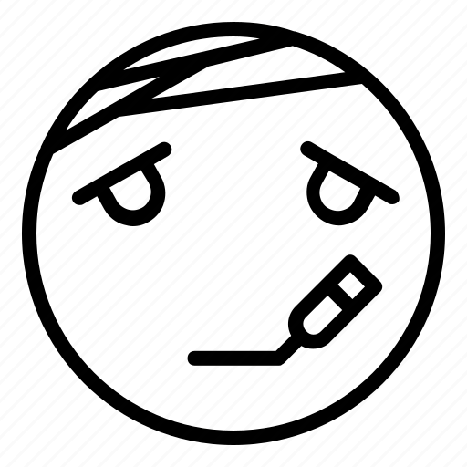 Emoji, emoticon, sick, expression, sad icon - Download on Iconfinder
