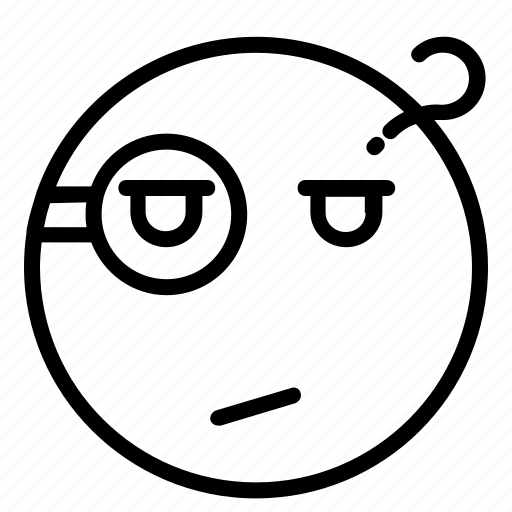 Emoji, curious, emoticon, expression, think icon - Download on Iconfinder