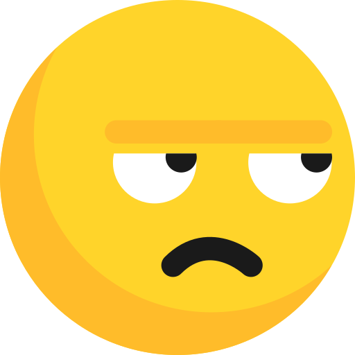 Emoji, emoticon, expression, annoyed icon - Free download