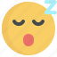 emoji, emotion, face, sleep, emoticon, facial, mood, sleepy 