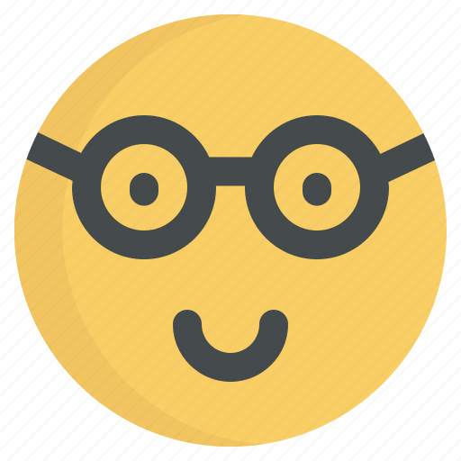 Emoji, nerd, glasses, emotion, character, geek, smart icon - Download on Iconfinder