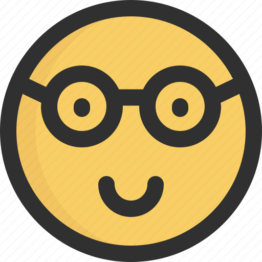 Emoji, nerd, glasses, emotion, character, geek, smart icon - Download on Iconfinder