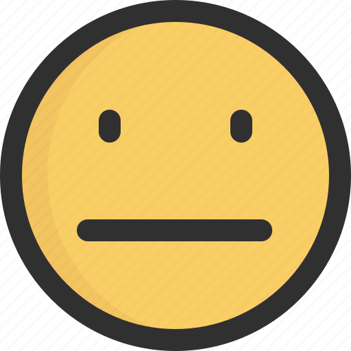 Face, emoticon, emoji, emotion, mood, neutral, web icon - Download on Iconfinder