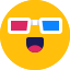 emoji, entertainment, glasses 