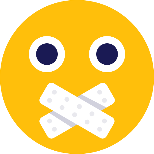 Emoji, face, no talk icon - Free download on Iconfinder