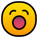 emoji, emoticon, smileys, emoticons, feelings, mood, ideogram, yawning, yawn