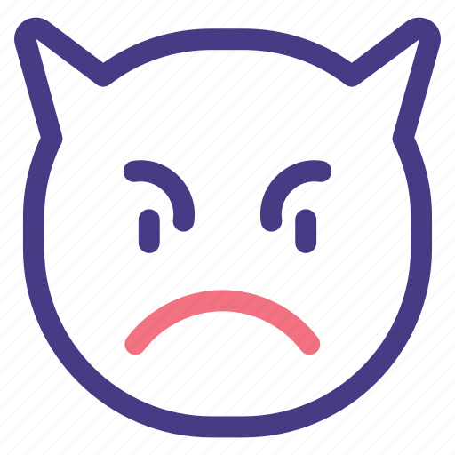 Emoji, emoticon, smileys, emoticons, feelings, mood, anger icon - Download on Iconfinder