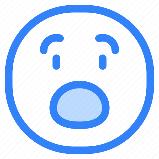 Emoji, emoticon, smileys, emoticons, feelings, mood, shocked icon - Download on Iconfinder
