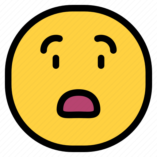 Emoji, emoticon, smileys, emoticons, feelings, mood, tensed icon - Download on Iconfinder
