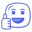 like, emoji, thumbs, up, smile, happy, emoticon, emotion 