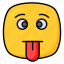 dumb, exhausted, funny, emoji, emotion, emoticon, face 