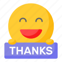 thanks, emoji, emoticon, emotion, expression, feeling, face