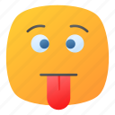 dumb, exhausted, funny, emoji, emotion, emoticon, face