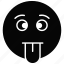 dumb, exhausted, funny, emoji, emotion, emoticon, face 