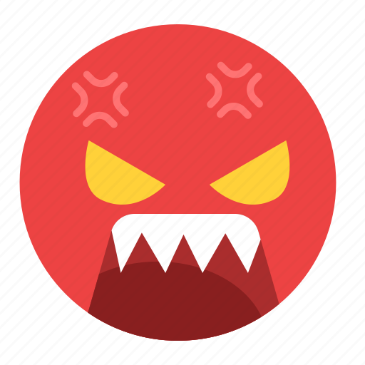 Angry, emoji, emoticon, emotion, face, feeling, pissed sticker - Download on Iconfinder