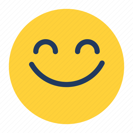 Emoji, emoticon, emotion, face, feeling, happy, smile sticker - Download on Iconfinder