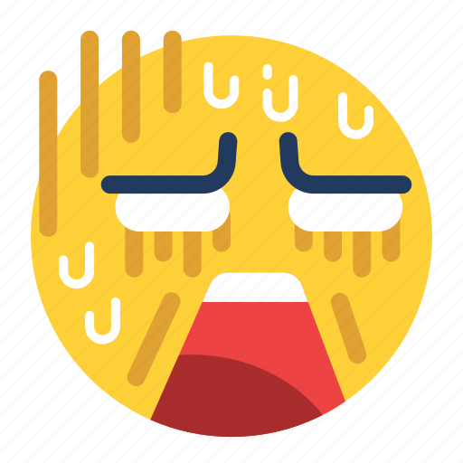 Badly, emoji, emoticon, emotion, feeling, terrible, expression sticker - Download on Iconfinder