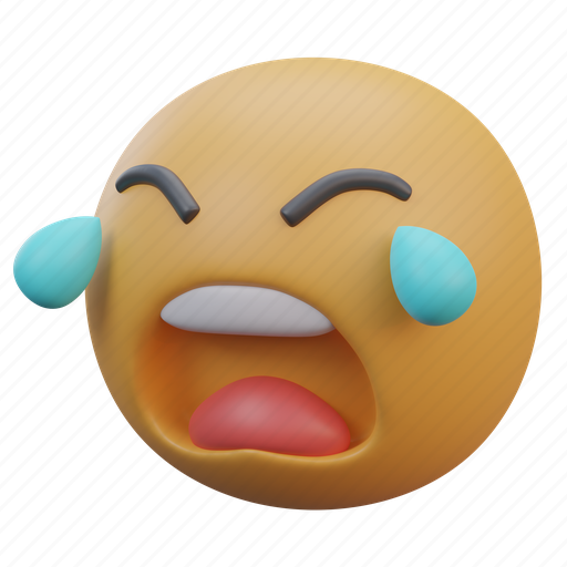 Emoticon, emotion, face, emoji, cry, sad, mood 3D illustration - Download on Iconfinder