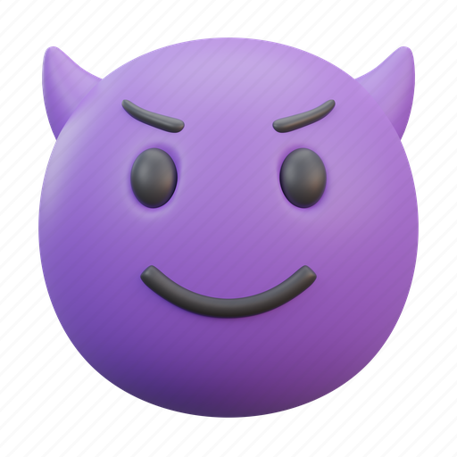 Face, emoticon, emotion, devil, emoji, angry, smile 3D illustration - Download on Iconfinder