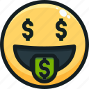 emoji, emotion, emotional, face, money