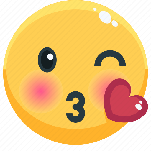 Emoji, emotion, emotional, face, feeling, kiss, love icon - Download on Iconfinder