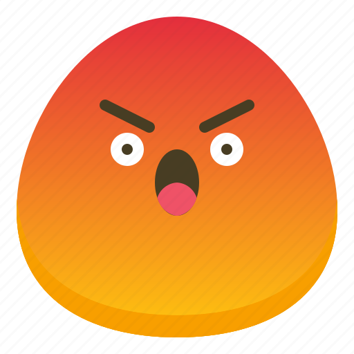 Angry, bad, emoji, emotional icon