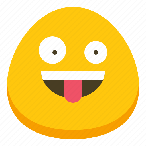 Crazy, emoji, funny, tongue icon - Download on Iconfinder