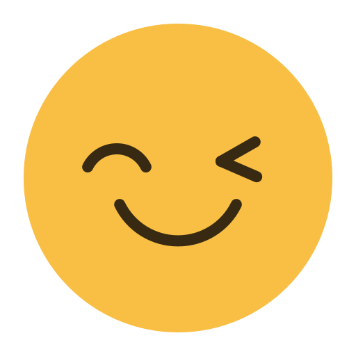 Emoji, emotion, face, feeling, smile, wink icon - Free download