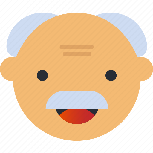 Avatar, emoji, emoticons, emotion, face, grandpa, smiley icon - Download on Iconfinder