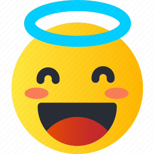 Angel, avatar, emoji, emoticons, emotion, face, smiley icon - Download on Iconfinder
