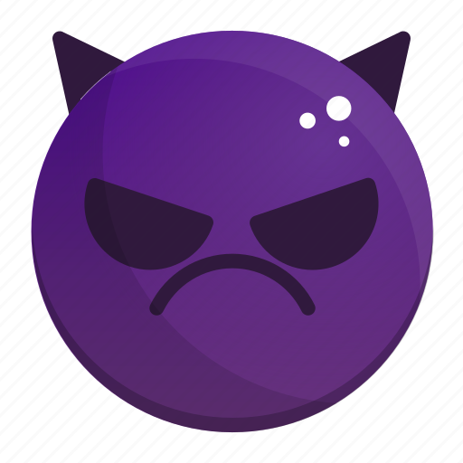 Devil, emoji, emotion, face, feeling icon - Download on Iconfinder