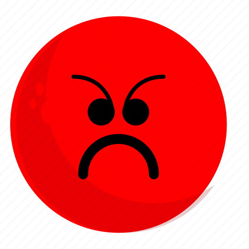Angry, emoji, emotion, face, feeling, sad, unhappy icon - Download on Iconfinder